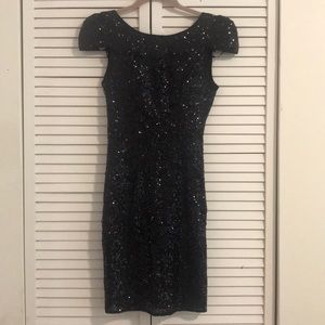 Black sparkly dress!